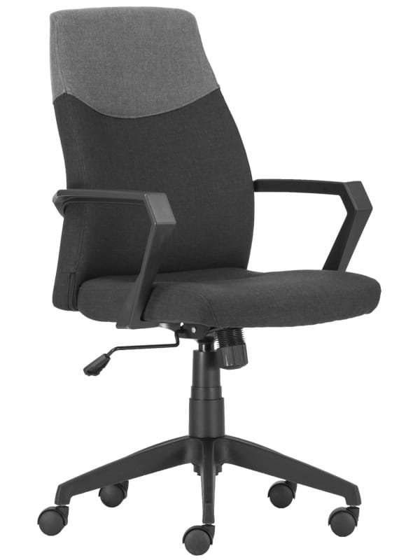 Forgószék - fekete-szürke szövetes